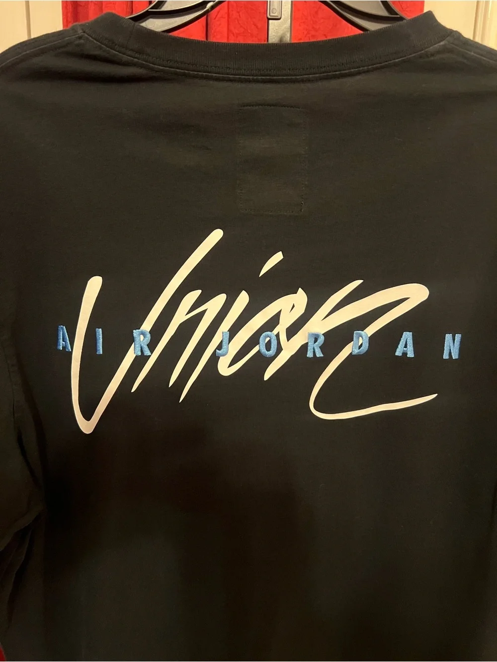 Jordan x Union Black Loose Fit Graphic T-Shirt Size Large